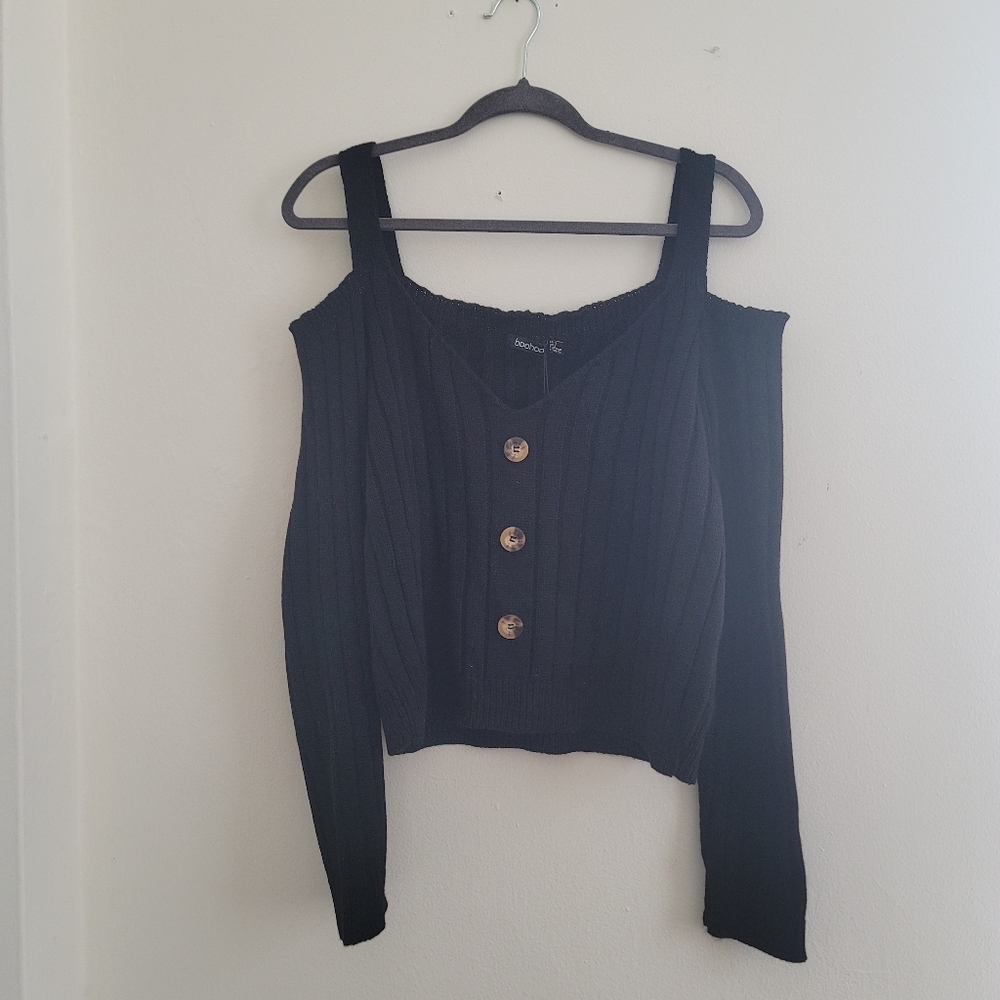 NWT Boohoo Off the Shoulder Sweater